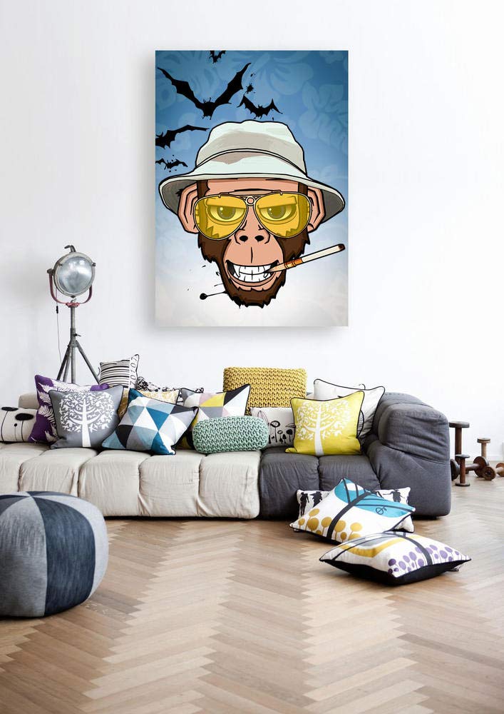 Cortesi Home 'Monkey Business in Las Vegas' by Nicklas Gustafsson, Canvas Wall Art, 12"x18" - Image 4